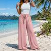 European And American Clothing Wide Leg Pants Casual Style Comfortable Solid Color Women's Trousers