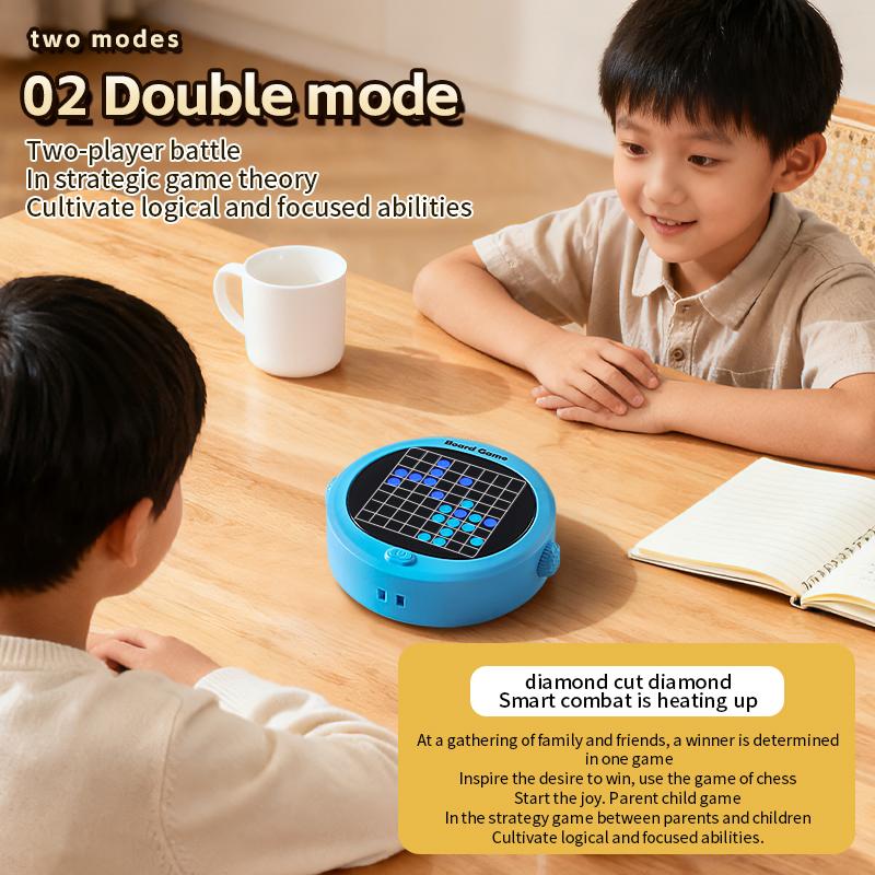 Electronic Reverse Gomoku Board Game - AI Human Machine & 2-Player Double Mode,Enhance Logical Thinking & Focus
