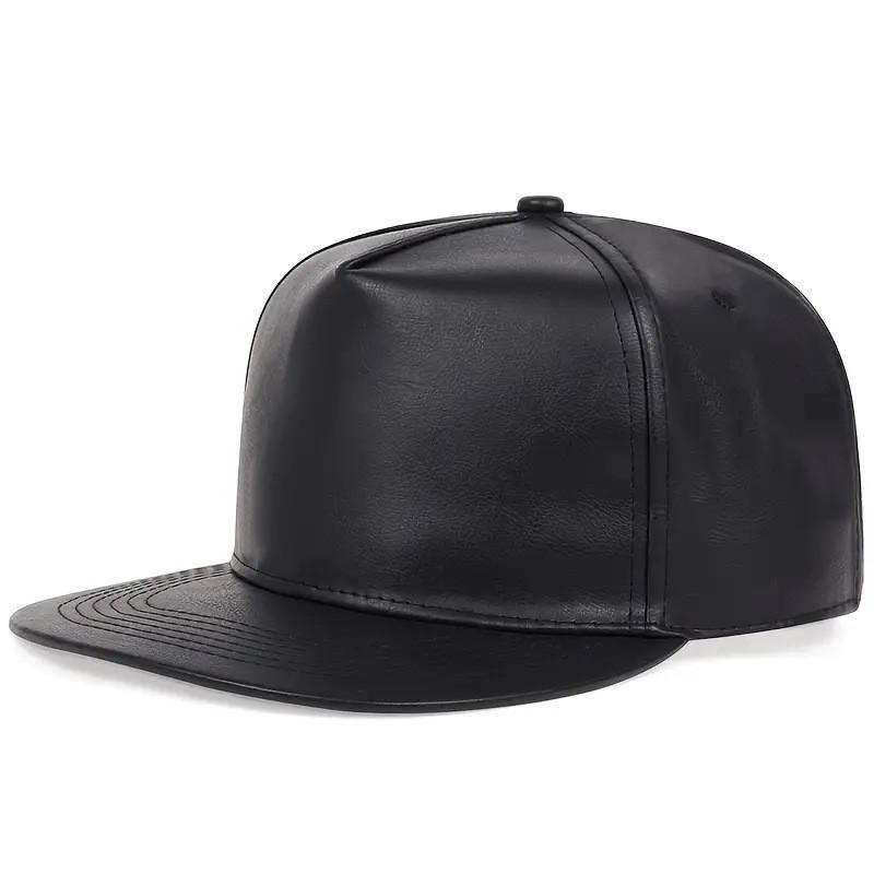 Unisex Hip Hop PU Leather Flat Brim Baseball Cap Snake Skin Pattern Street Dance Cap Bboy Cap Breathable Sunshade Windproof Average size adjustable 55-60cm
