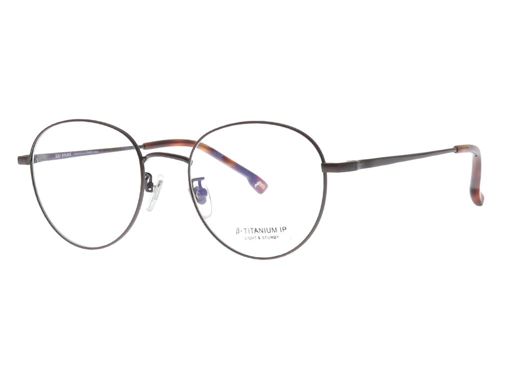 Alloaiweeo [Aloxrounz] Ar8011A C4 Modern Round Beta Titanium Ip Plated Glasses