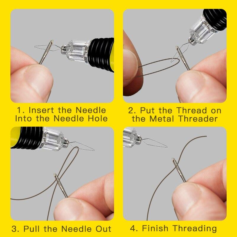 Lighted Needle Threader Sewing Thread Home Hand Machine Device Quickly Needle Threader DIY Sewing Tools Dropshipping