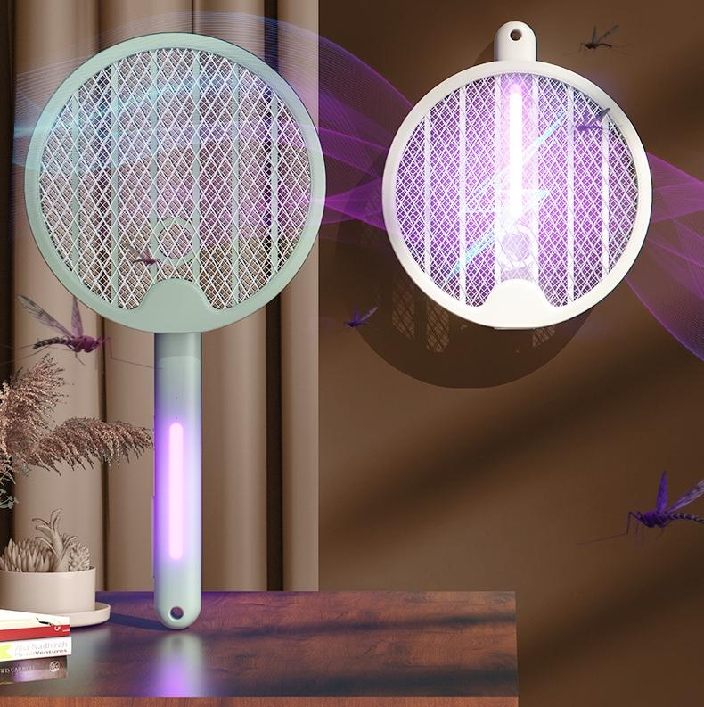 Factory Price LED Mosquito Killer Rechargeable Lamp Repellent 3000V Electric Swatter USB Mosquito Trap Fly Bug Zapper