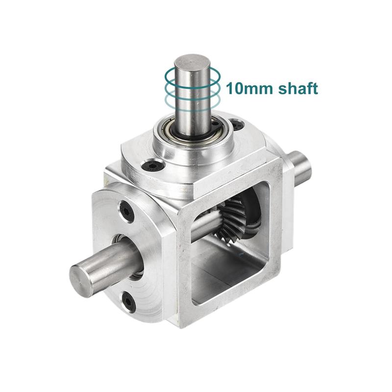 Right Angle Bevel 1:1 Forward Double Output Shaft 1 Module 20 Teeth Bevel Gear Frame Simple DIY Module