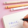 Yousheng 4Pcs Cute Cat Erasable Gel Pens 0.5mm Retractable Clip Pens with Eraser Tips Kawaii Cartoon Writing School Supplies