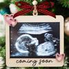 Baby Ultrasound Picture Frame Ornament, Pregnancy Announcement for Grandma Grandpa, Sonogram Picture Frame Ornament, Expecting Baby Gift for New