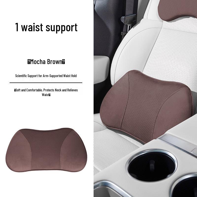 Compatible Headrest Neck Pillow & Lumbar Support for BYD Models: e2, e3, e9, S6, S7