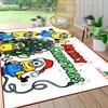 1Pc Christmas Minion Celebration Carpet Rug Soft Washable Antislip Home Living Room Sofa Mats Personalized Christmas Rug