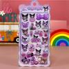 4pcs Cute Sanrio Kuromi My Melody Bubble Stickers Cartoon 3D Relief Puffy Sticker DIY Luggage Notebook Phone Decals Decoration