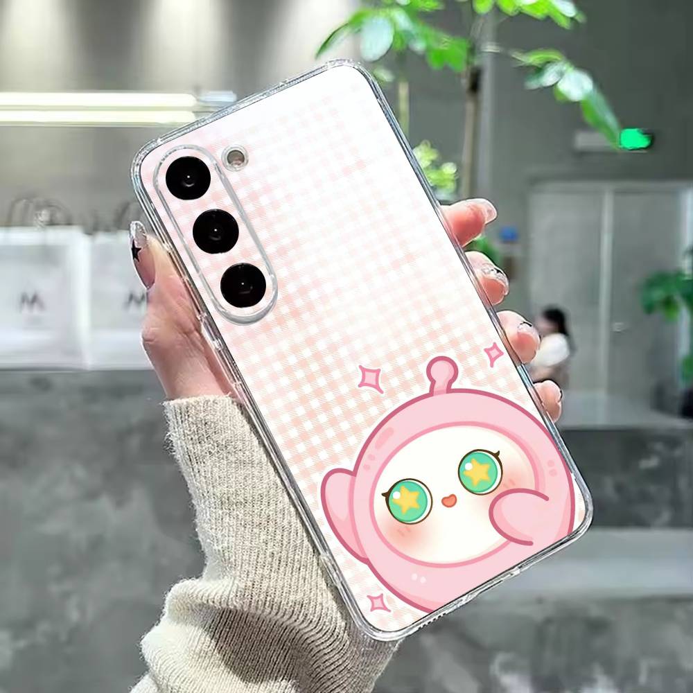 Cute E-Eggy P-Party Phone Case For Samsung Galaxy A91,80,73,72 ,71,53,52,32 ,31,22,21s,20,Transparent Case