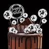 Mirror Ball Cake Decoration Plugin Ins Style Cake Ornaments Children's Baking Party Accessories Birthday Card Insertion