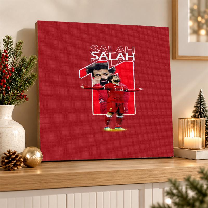 Mohamed Salah Diamond Painting Kit 5D Full Drill DIY Diamond Mosaic Wall Art Home Decor