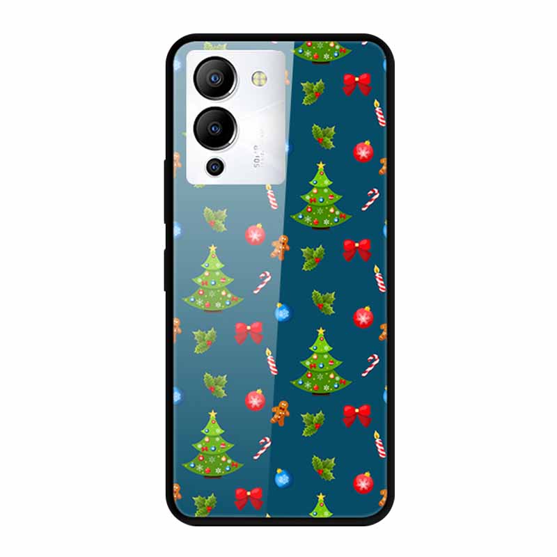 Luxury Shockproof Tempered Glass Back Cover Hard Case For Infinix Note 12 G96 Infinix Note 11pro 11s Protective Cool Phone Cover