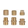 1/8" 1/4" 3/8" 1/2" BSPP M14/16/18/20/22 Metric Male Reducer Hex Nipple Brass Pipe Fitting Connector Pressure Gauge