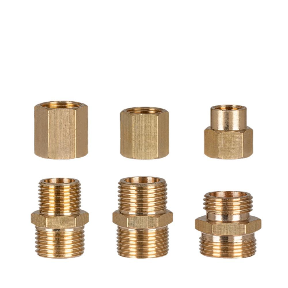 1/8" 1/4" 3/8" 1/2" BSPP M14/16/18/20/22 Metric Male Reducer Hex Nipple Brass Pipe Fitting Connector Pressure Gauge