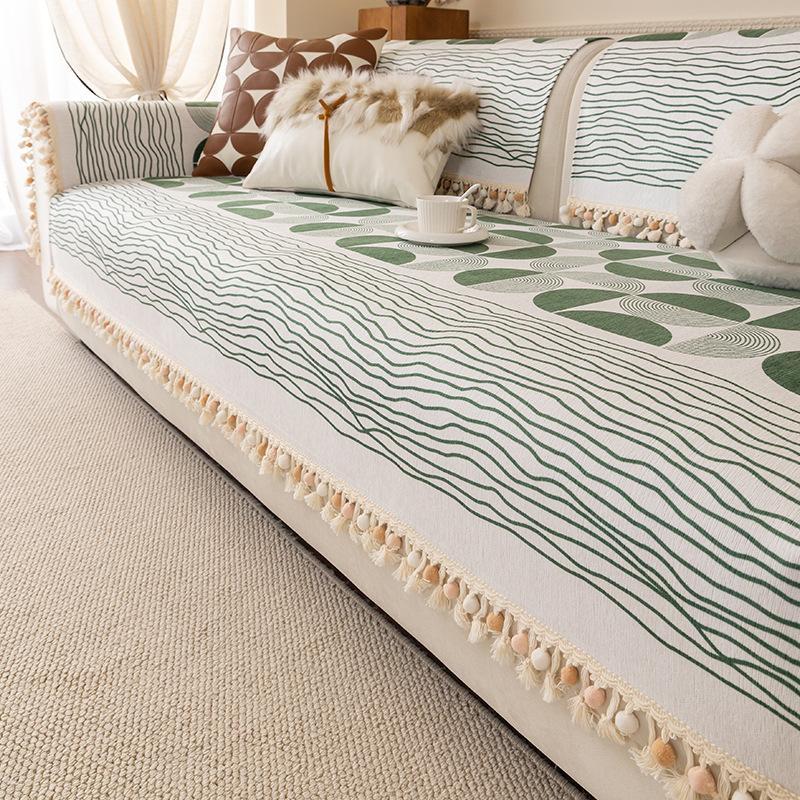 New Sofa Cover Cloth Is Universal In All Seasons, Pastoral Style, Full Cover Sofa Towel, One-Piece Cover Sofa Cushion Cover