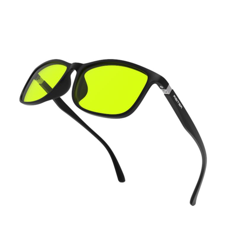Advanced anti-blue light glasses: professional-grade eye protection, effectively filtering harmful blue light from computers Light green