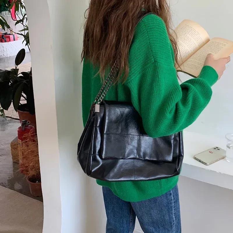 Высококачественная женская сумка через плечо из искусственной кожи — фото 3