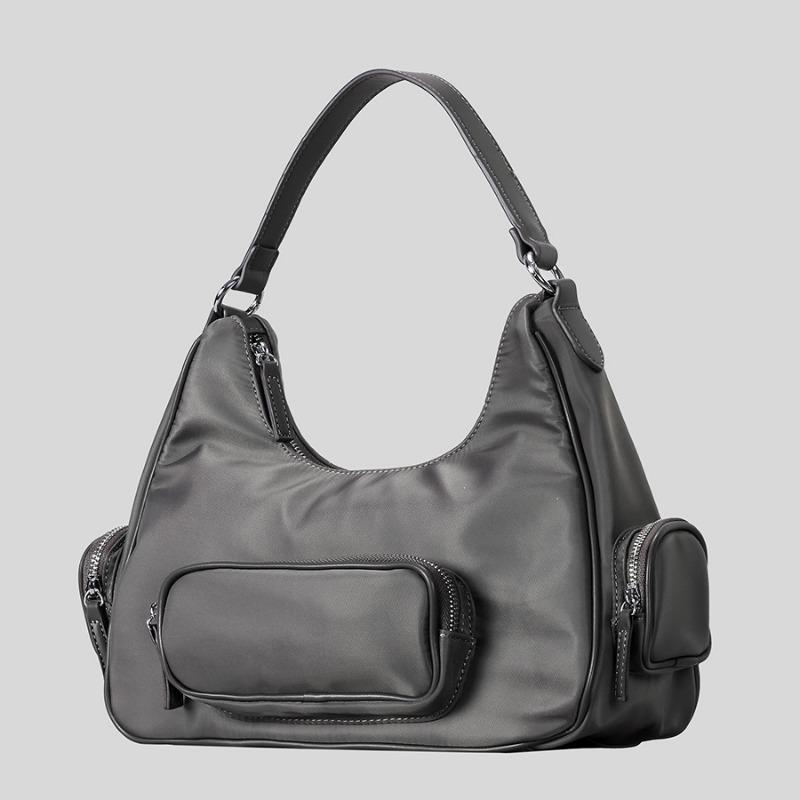 

Универсальная и повседневная одноплечевая сумка-кроссбоди с полумесяцем для мотоциклов темно-серого