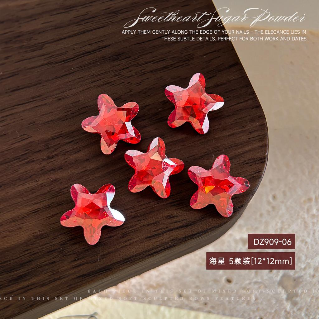 Christmas Snowflake Nail Drill Decoration Super Sparkling Large Small Crystal Powder Shaped Versatile Series