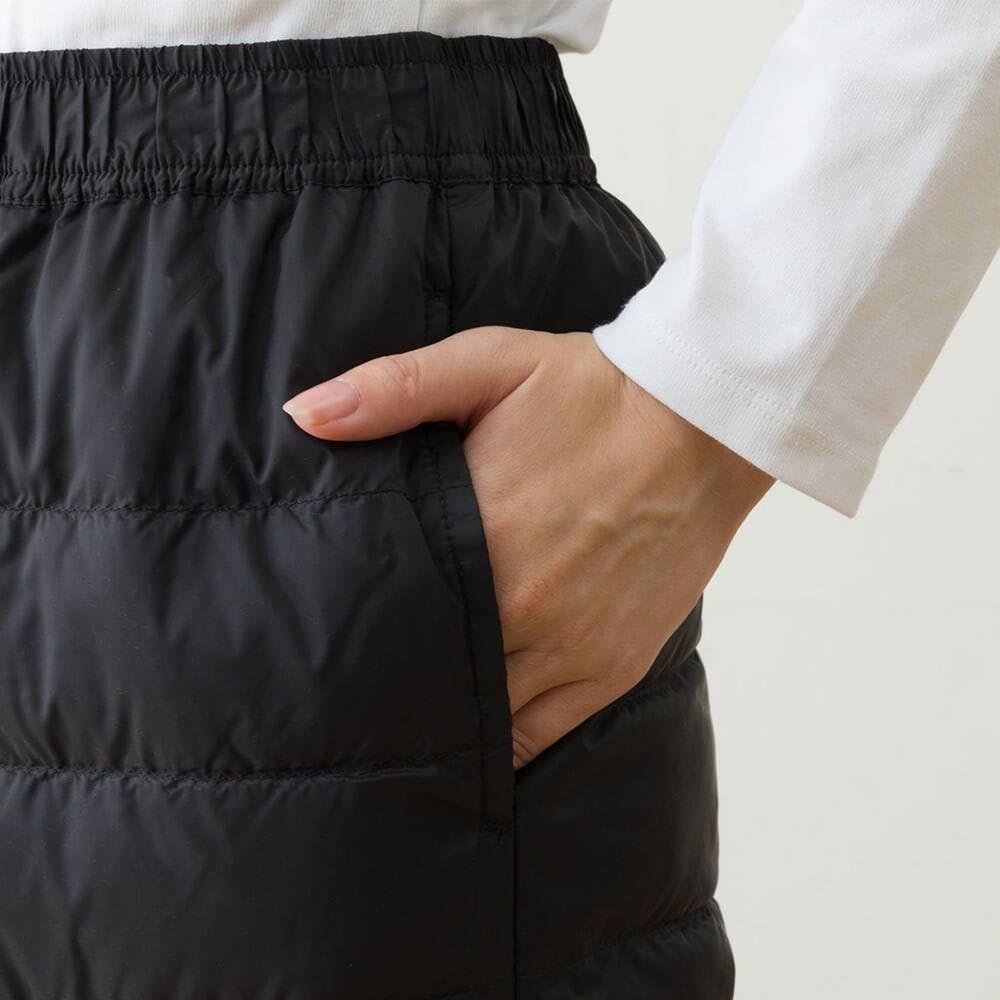 NITORI N-Warm Down-Filled Thermal Pants Black LL Size Lightweight Warm Trousers