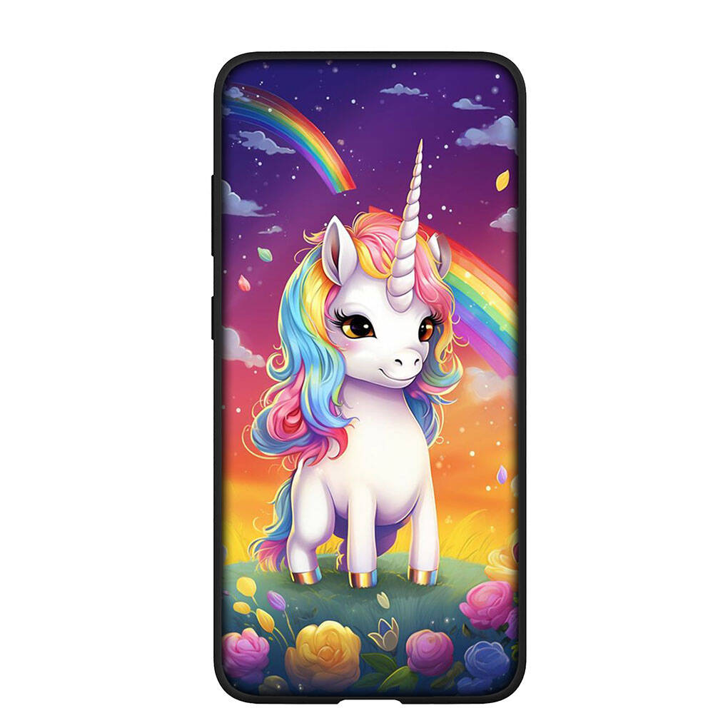 Pouzdro na telefon pro iPhone 17 16 15 Plus Huawei P30 P20 Lite Redmi Note 14 12 11 13 Pro Max OPPO A60 A80 A40 A18 A38 A16 A17 A54 Plakát Jednorožec Kůň Kryt