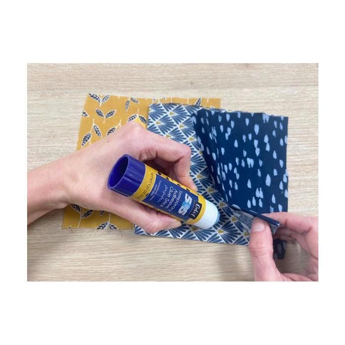 Temporary Fabric Glue - ODIF - 505 - Stick 36 G - Blue - Sewing Precision