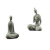 Qing Sha Shi Zen Kuzey Wei Budist Heykeli: Bonsai veya Mikro Peyzaj için Yaratıcı Taş Oymalı Süs.