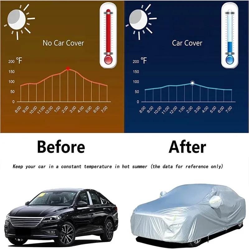 For Mercedes GLE AMG Outdoor Car Cover With Reflective Strips, Waterproof Snowproof Dustproof, UV Protection Exterior Accessores