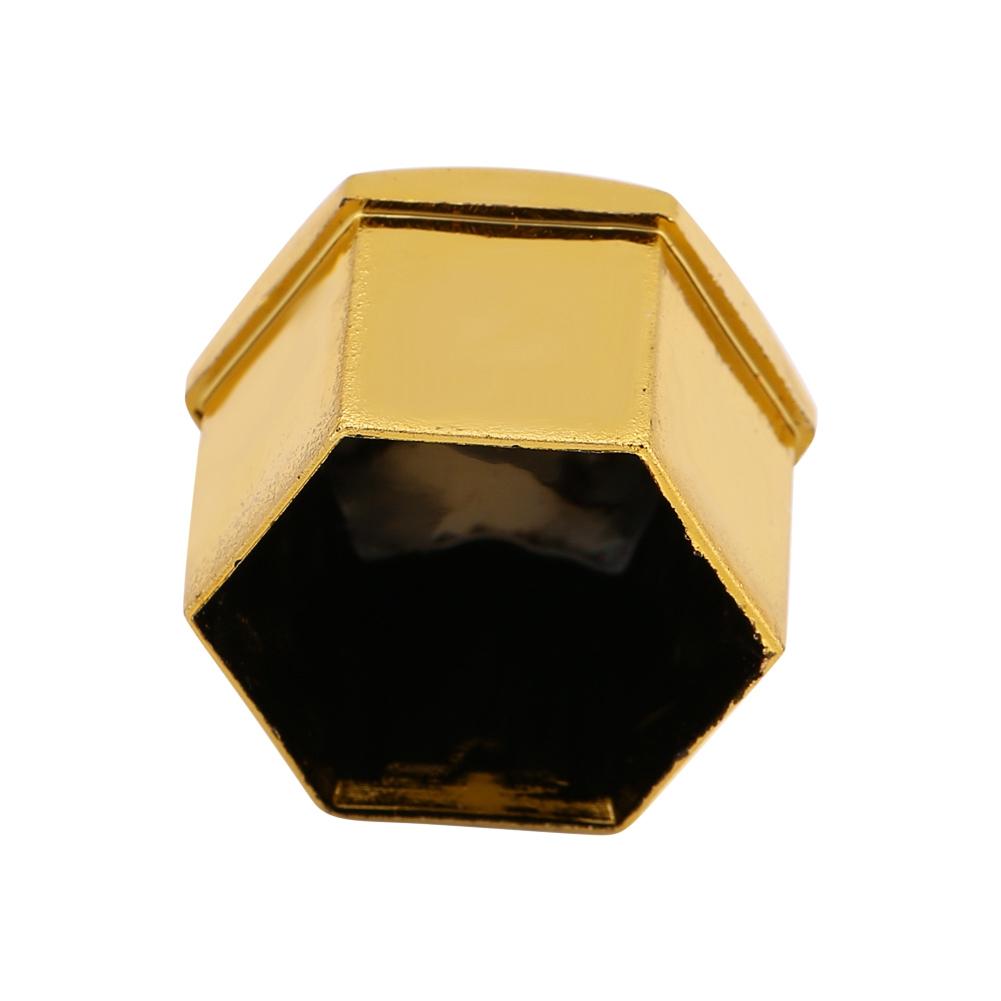 20Pcs 17mm Universal Car Tyre Wheel Hub Covers Lug Nut Bolt Screw Cover Protection Cap Gold