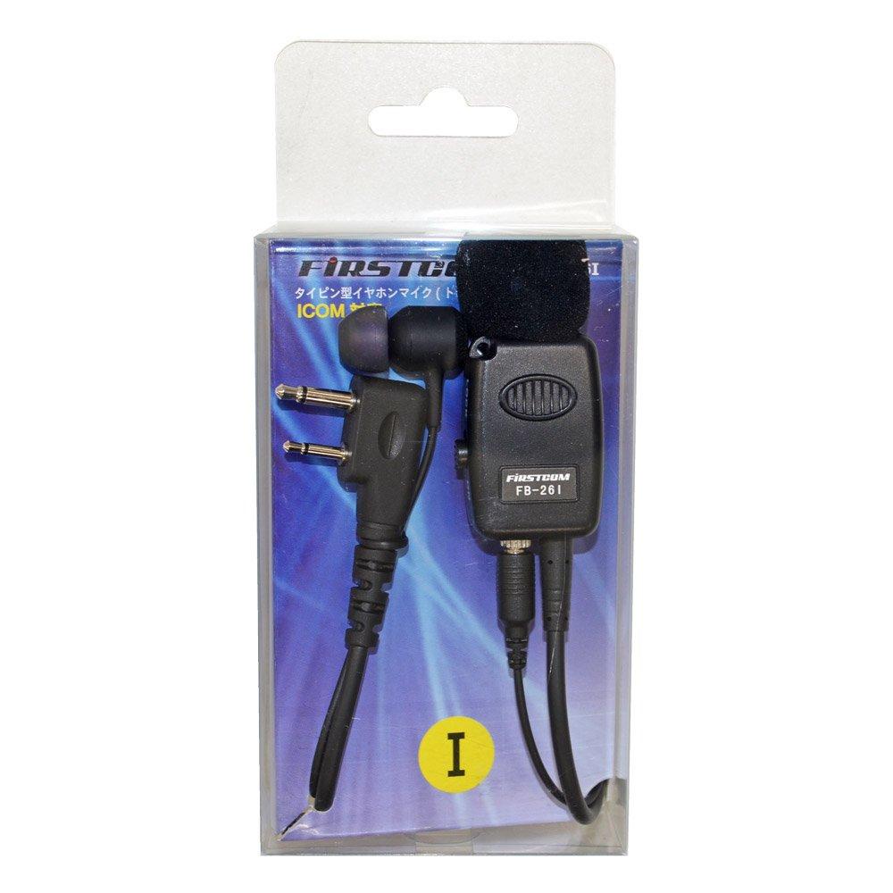 F.R.C. FIRSTCOM Tie Clip Earphone Microphone | FB-26I | Compatible with Icom Low-Power Transceivers