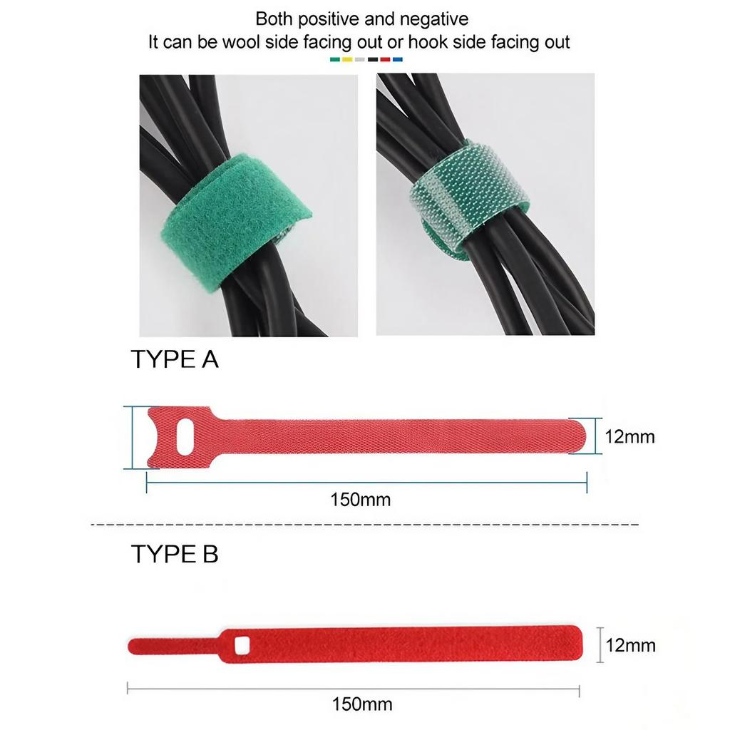30Pcs Reusable Nylon Cable Ties for Wire Organization and Cable Management Fits Electrical Wires Earphones Mouse Cables