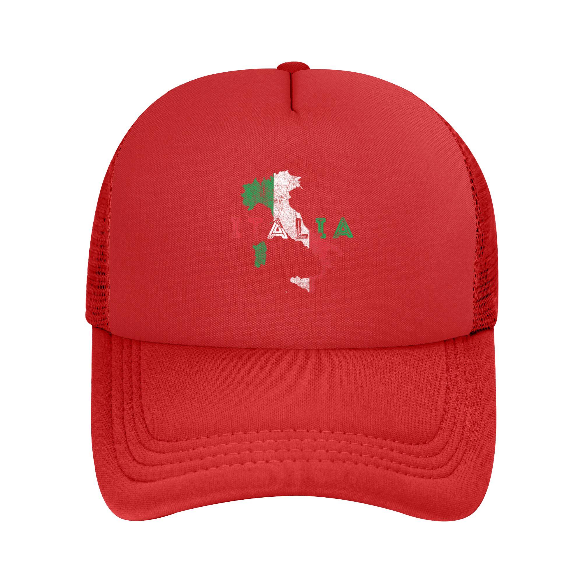Italy Map and Flag Italian Italia Casquette Women Unisex Outdoor Hats Adjustable Snapback Hat Casual Baseball Caps One Size