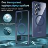 Coque + 2 Verres Trempés pour Samsung Galaxy S25 Ultra, Protection avec Anneau Magnétique, Antichoc Bleu Marine