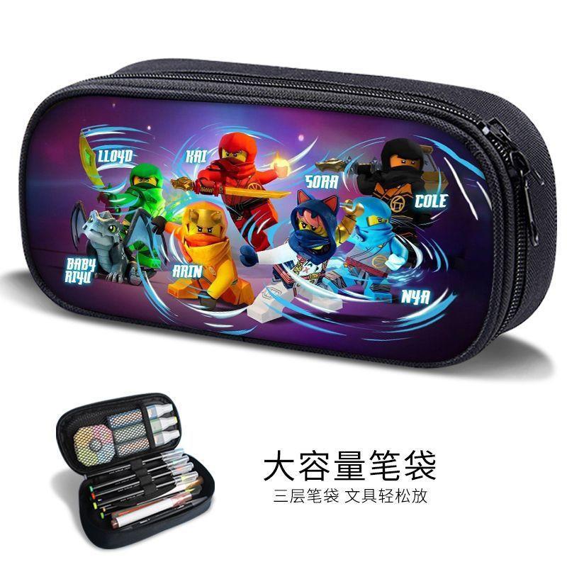 Phantom Ninja Pencil Case Boys Elementary School Stationery Case Junior High School Pencil Case Pencil Case Boys Boys Boys (Large-capacity three)