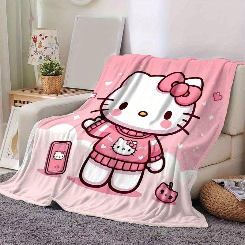 1pc. Cute Hello Kitty Pink Blanket - Perfect for Home, Office, Outdoor Use & Gift Ideaz0411247