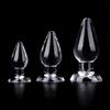 High-Transparency Odorless TPE Large Anal Plug for Male Use