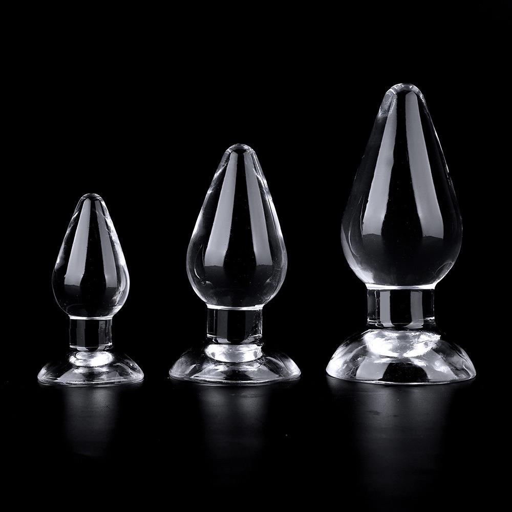 High-Transparency Odorless TPE Large Anal Plug for Male Use