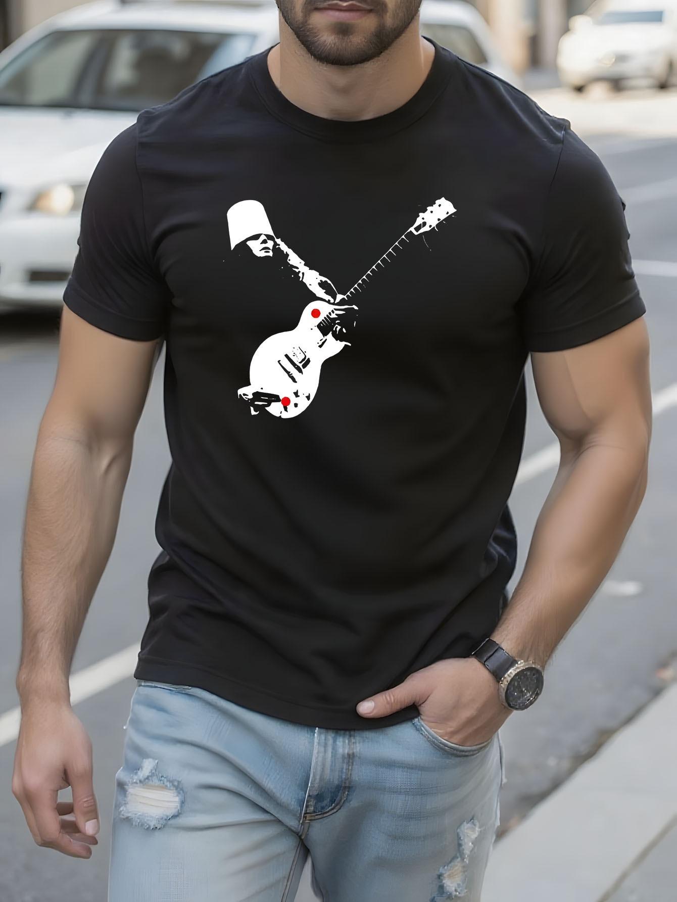 Buckethead Guitar Graphic Tshirt - Heavy Duty Rock Music Tee M