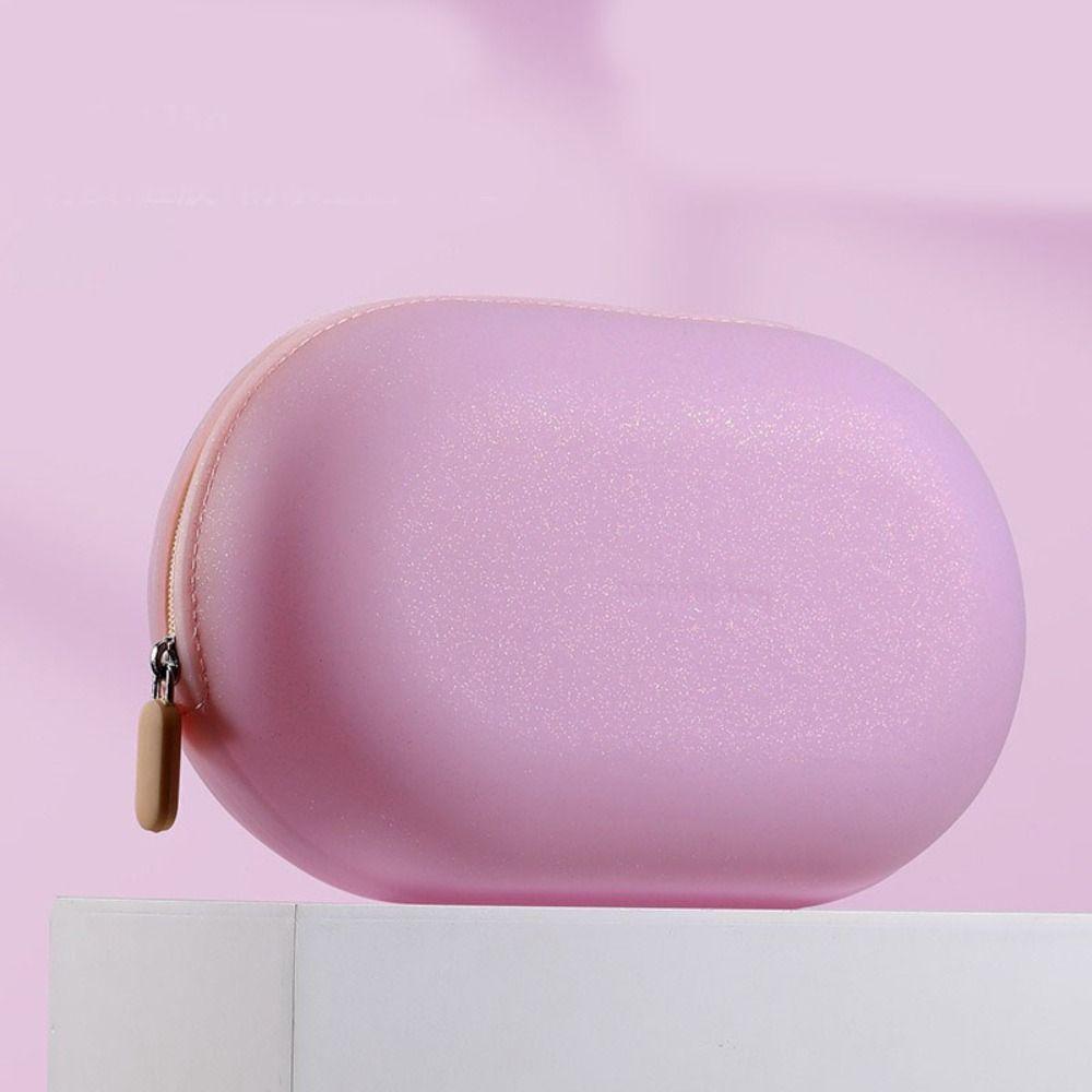 Large Capacity Silicone Cosmetic Bag Waterproof Travel Storage Bag Coin Purse Small Item