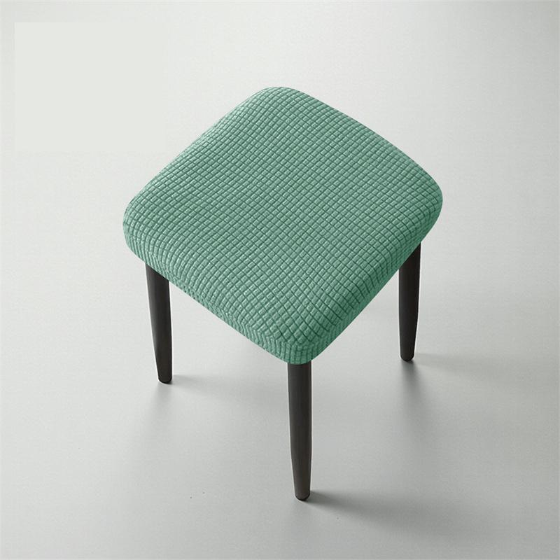 1/4pcs Polar Fleece Stool Cover Durable Elastic Non-slip Chair Seat Protector Slipcover Nordic Style Square Protective Case