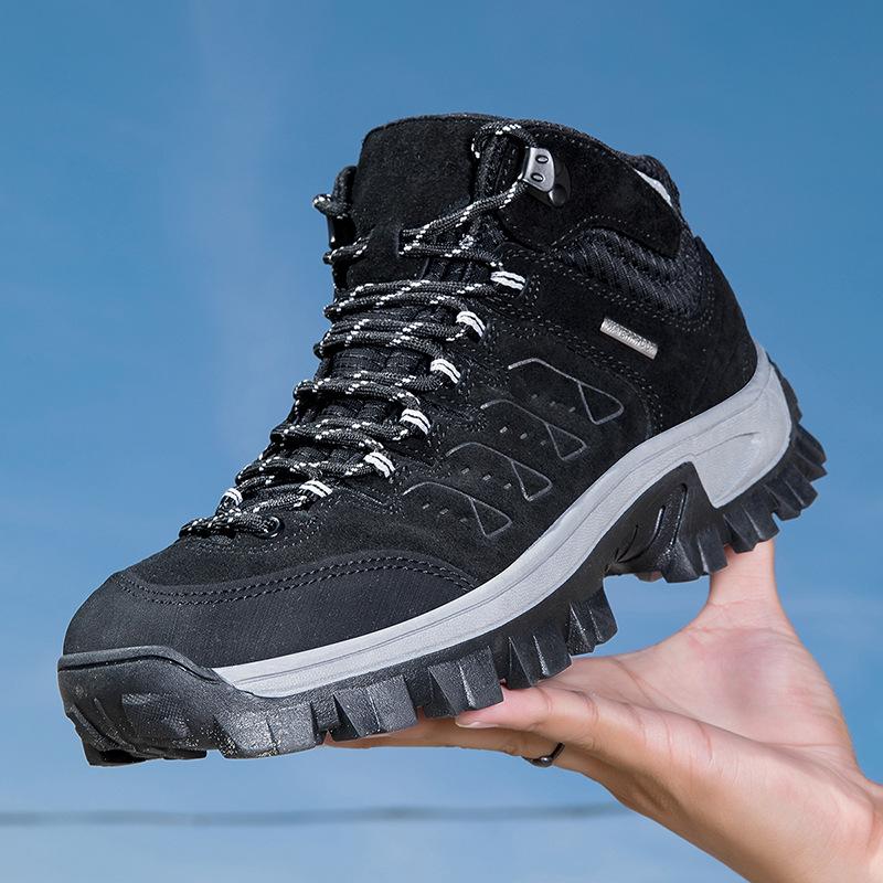 Einzelne Schuh Wanderschuhe Mittelhoch Wasserdicht Herren Ultraleichte Stiefel Wüsten Atmungsaktiv Anti-Rutsch Langlebig