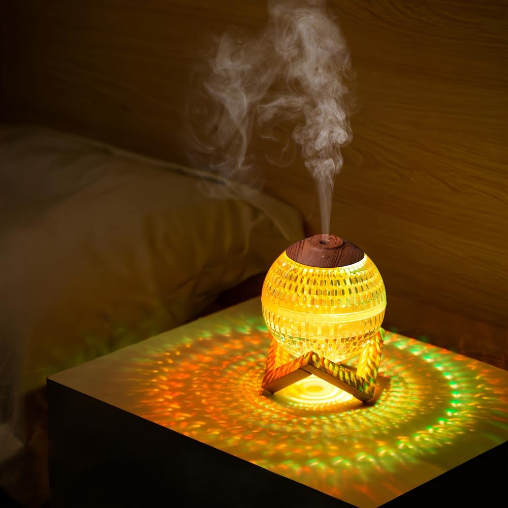 Timed Power Off Crystal Ball Humidifier Silent Humidification Home Cordless Humidifiers Bedroom