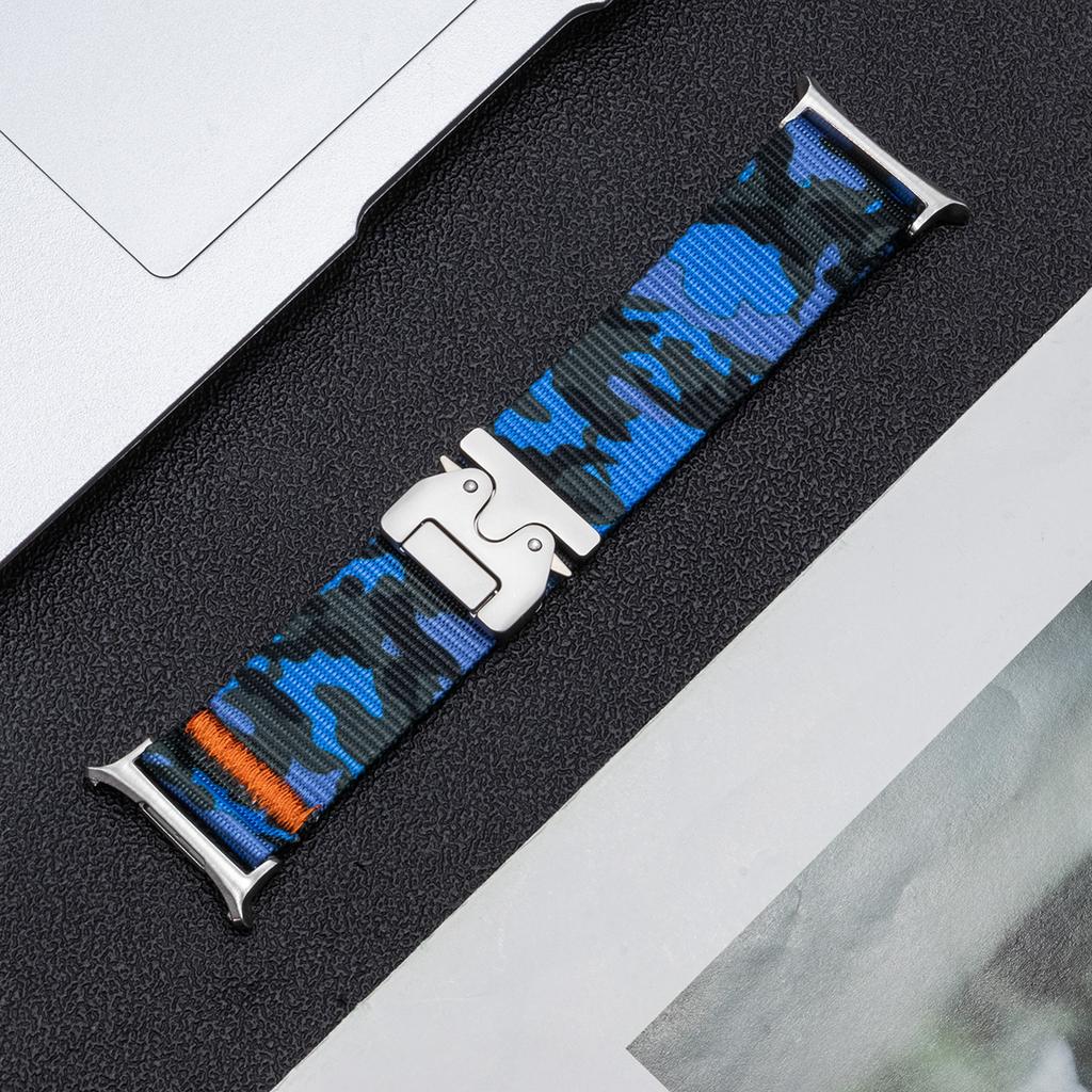Sport Nylon Band For Samsung Galaxy Watch Ultra 47mm Camouflage Water Resistant Men Wearable Bracelet Galaxy Watch Ultra Strap
