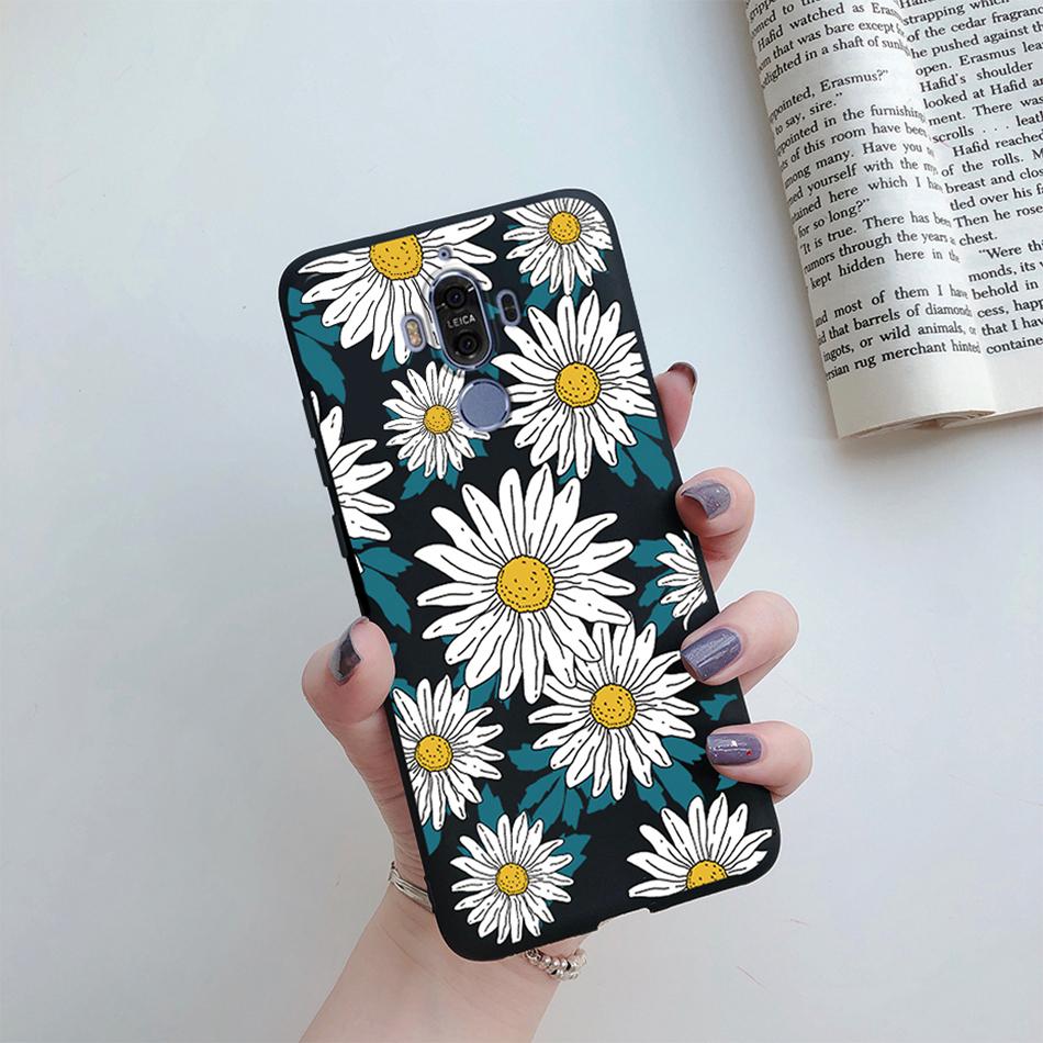 Silicone Case for Huawei Mate 9 10 Pro Soft TPU Protective Cute Butterfly Flower Phone Back Cover Mate9 Mate10 10Pro Case Fundas