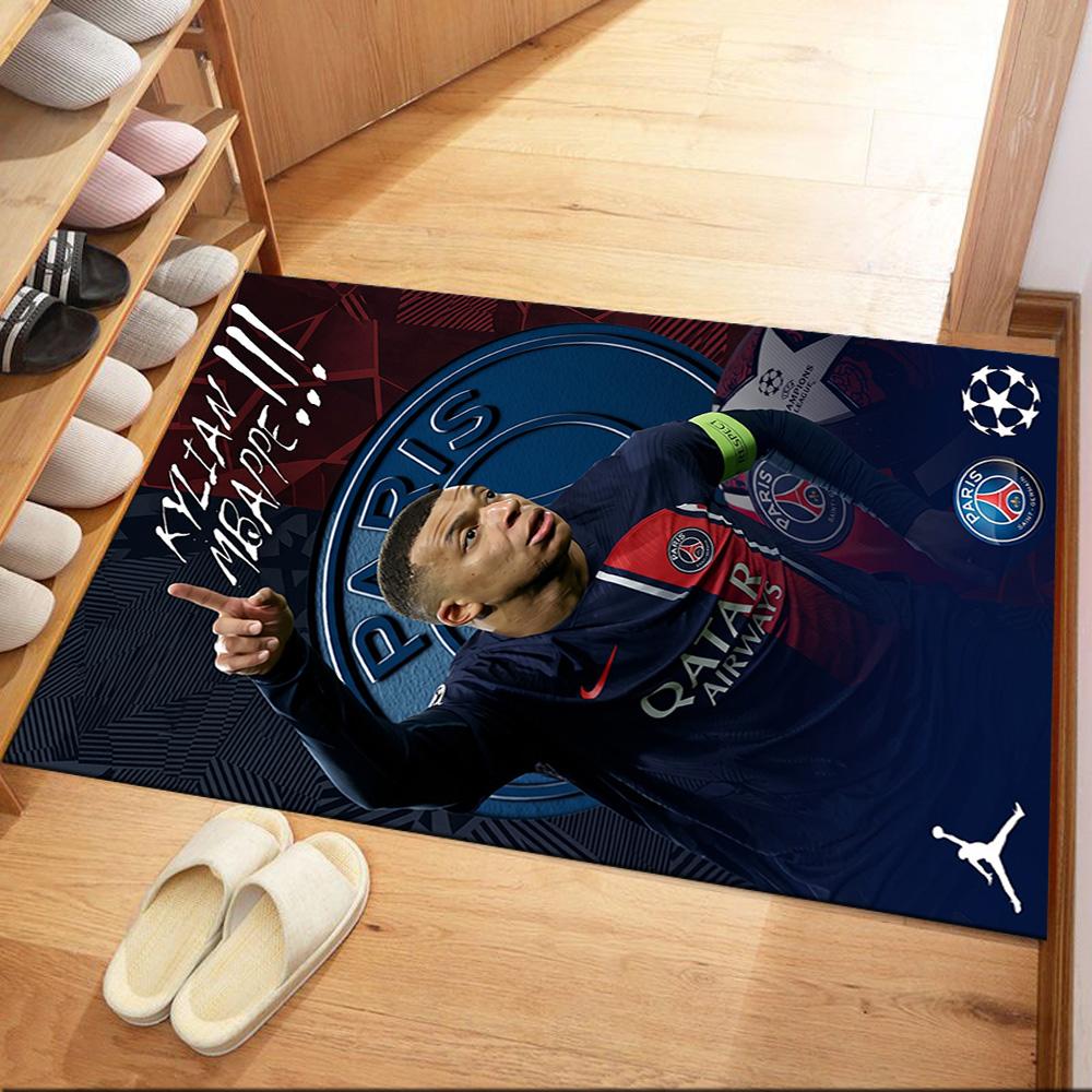 Mbappe 144 Area Rug Design for Entryway Decorate room Dormitory Foyer Antislip Carpet Decorate Offices Gift for Festivals