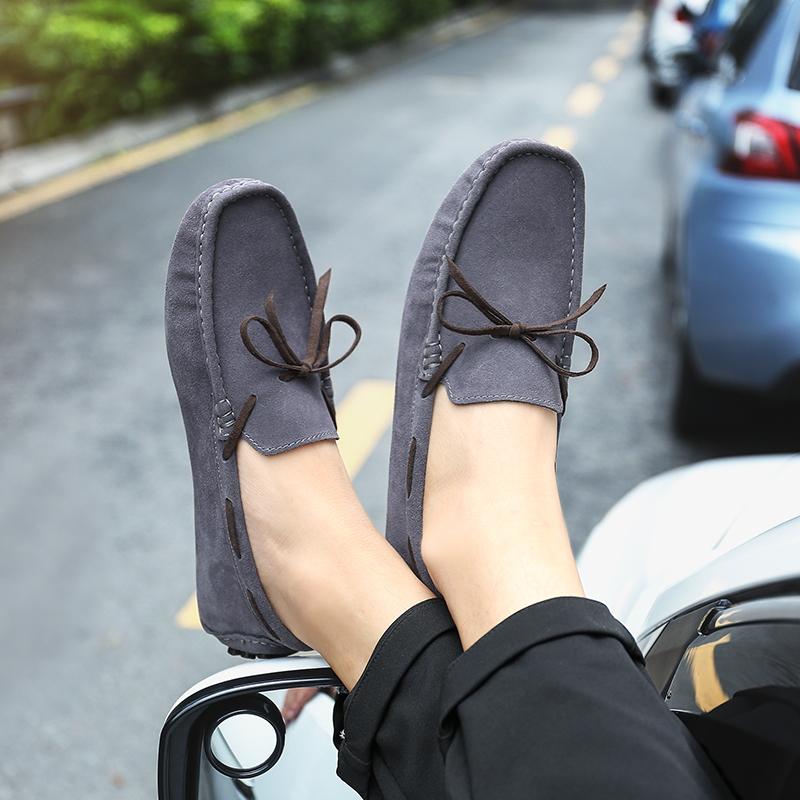 Fashion Casual men's shoes Classic Comfort and Soft Bottom Style Office daily outdoor walking Lightweight shoes Black versatile