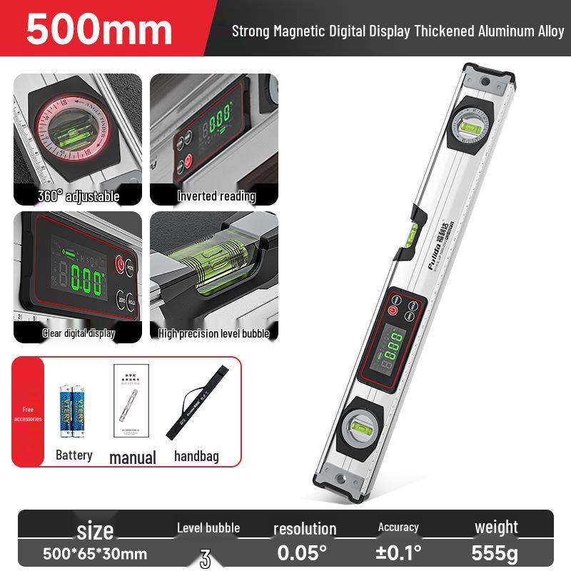 High Precision Electronic Digital Level with Strong Magnetic Base & Inclinometer