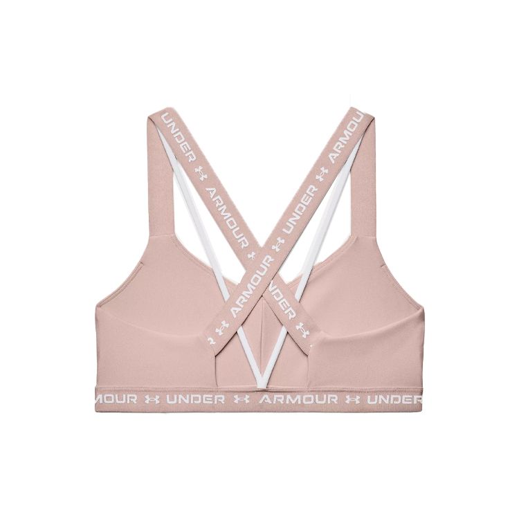 Under Armour Crossback Low-Impact Quick Dry Sports Bra Women Fast-Pink 1361033-667