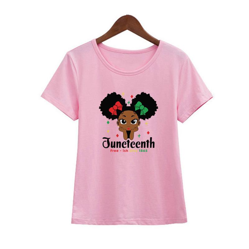 Juneteenth 1865 Sticker Patch For Clothes July 4th Black Girl Free 1776 DIY Heat Transfer Clothes Stickers Iron On Thermal Patch
