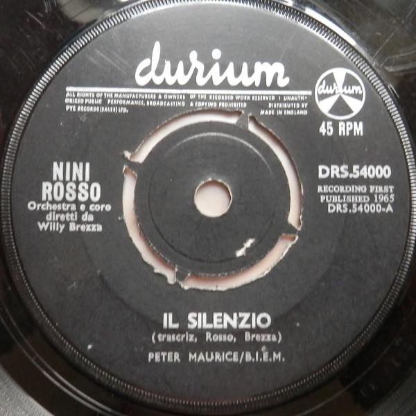 

7inch Record NINI ROSSO - Il Silenzio DRS54000 Durium 1965 UK Pop Used
